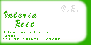 valeria reit business card